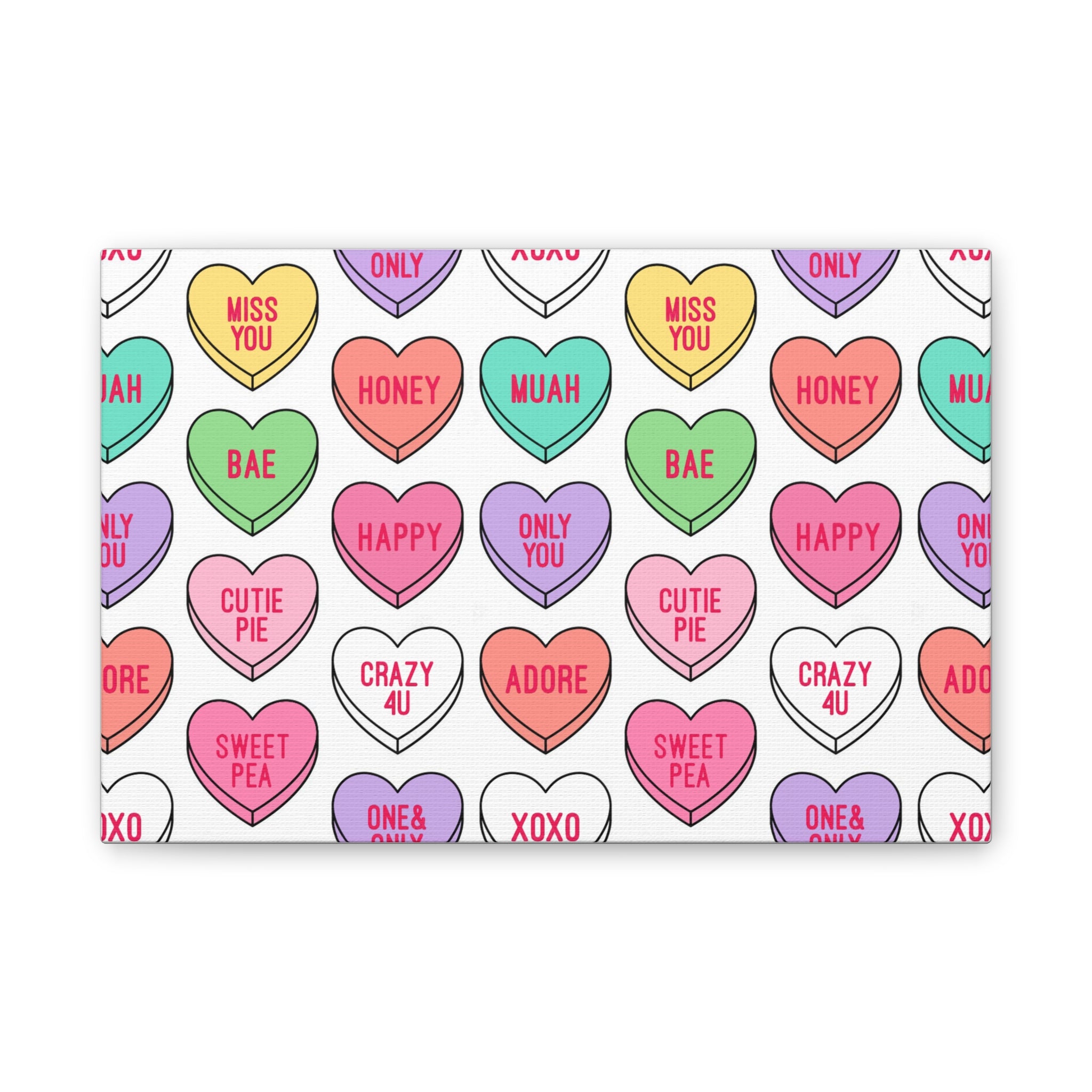 Candy Heart Stretched Canvas