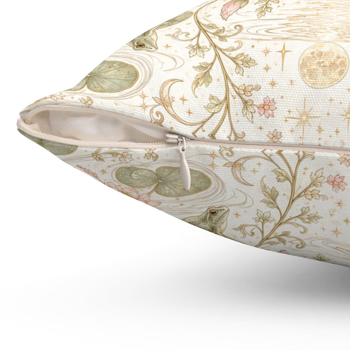 Nymphaea Nocturne Moon Milk Decorative Pillow