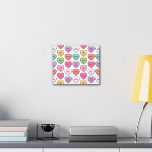 Candy Heart Stretched Canvas