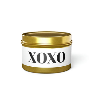 XOXO Tin Candle