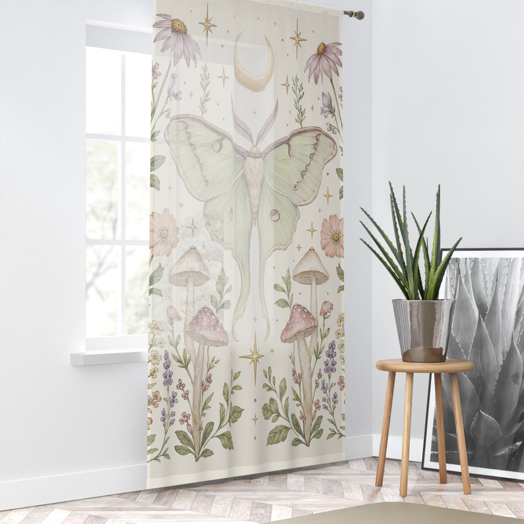 Luna Apothecary Moon Milk Window Curtain