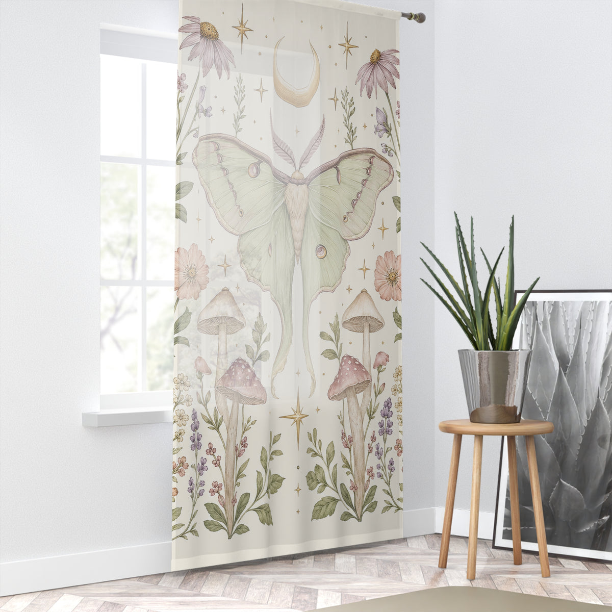 Luna Apothecary Moon Milk Window Curtain