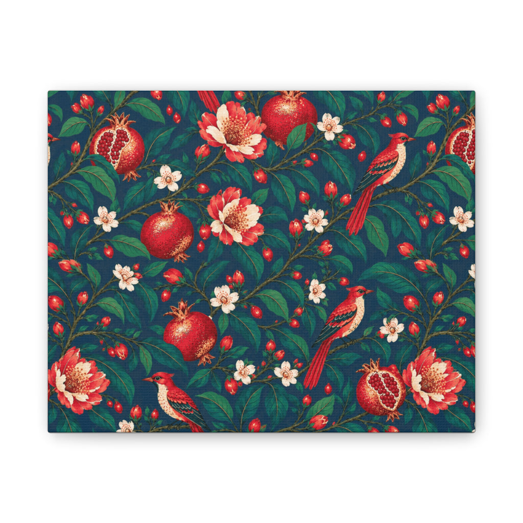 Gilded Orchard Blue Hour Stretched Canvas