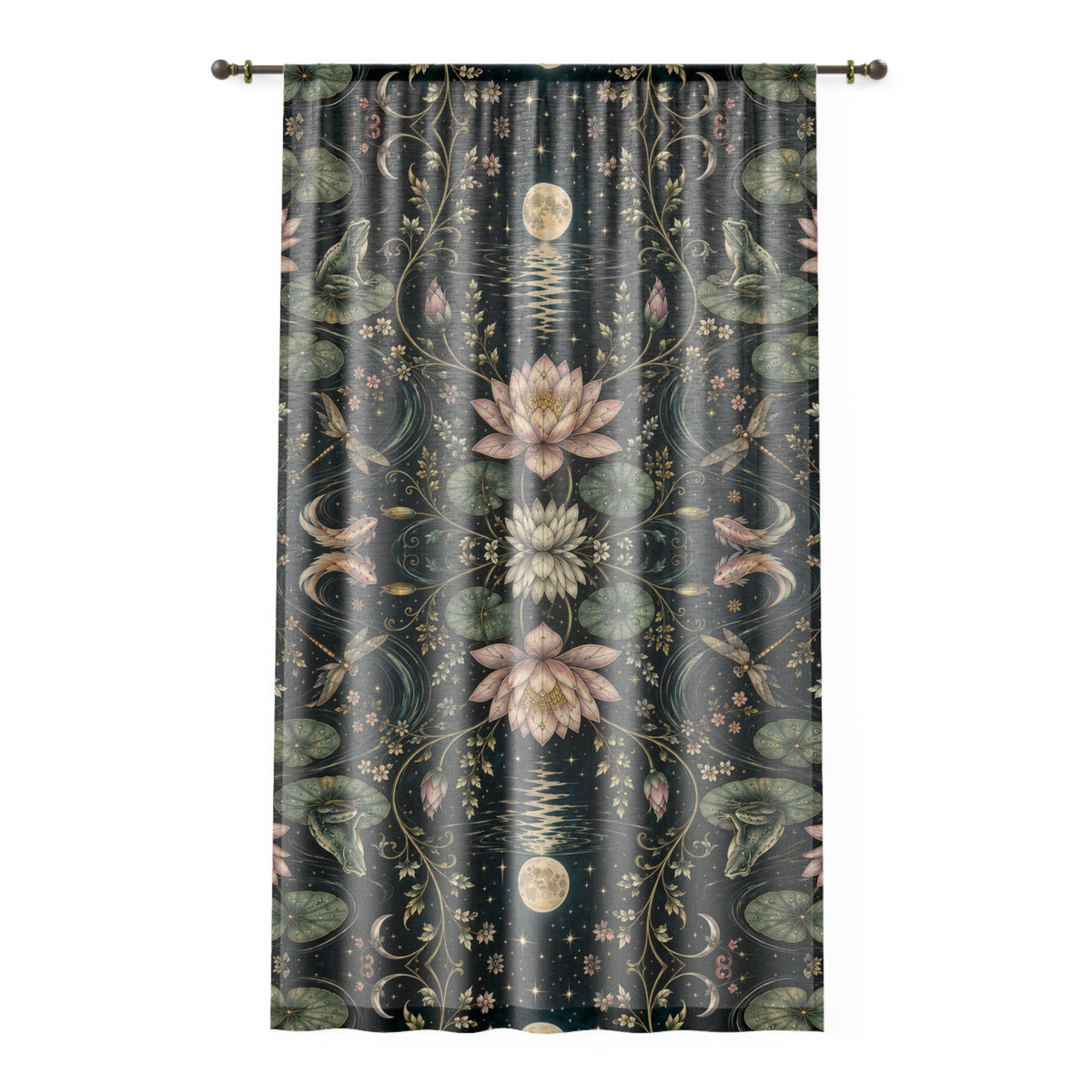 Nymphaea Nocturne Nocturne Window Curtain