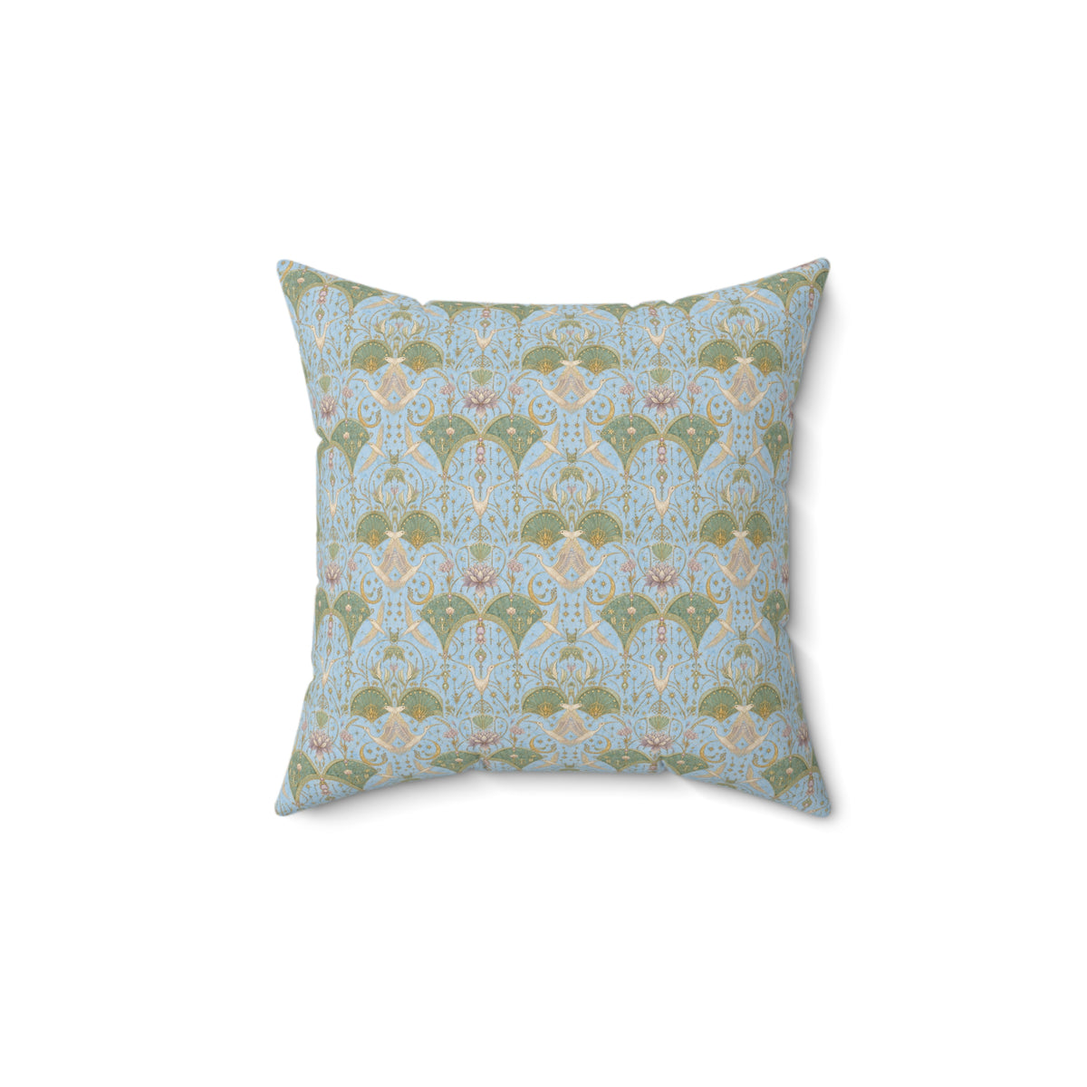 Celestial Aviary Blue Hour Decorative Pillow
