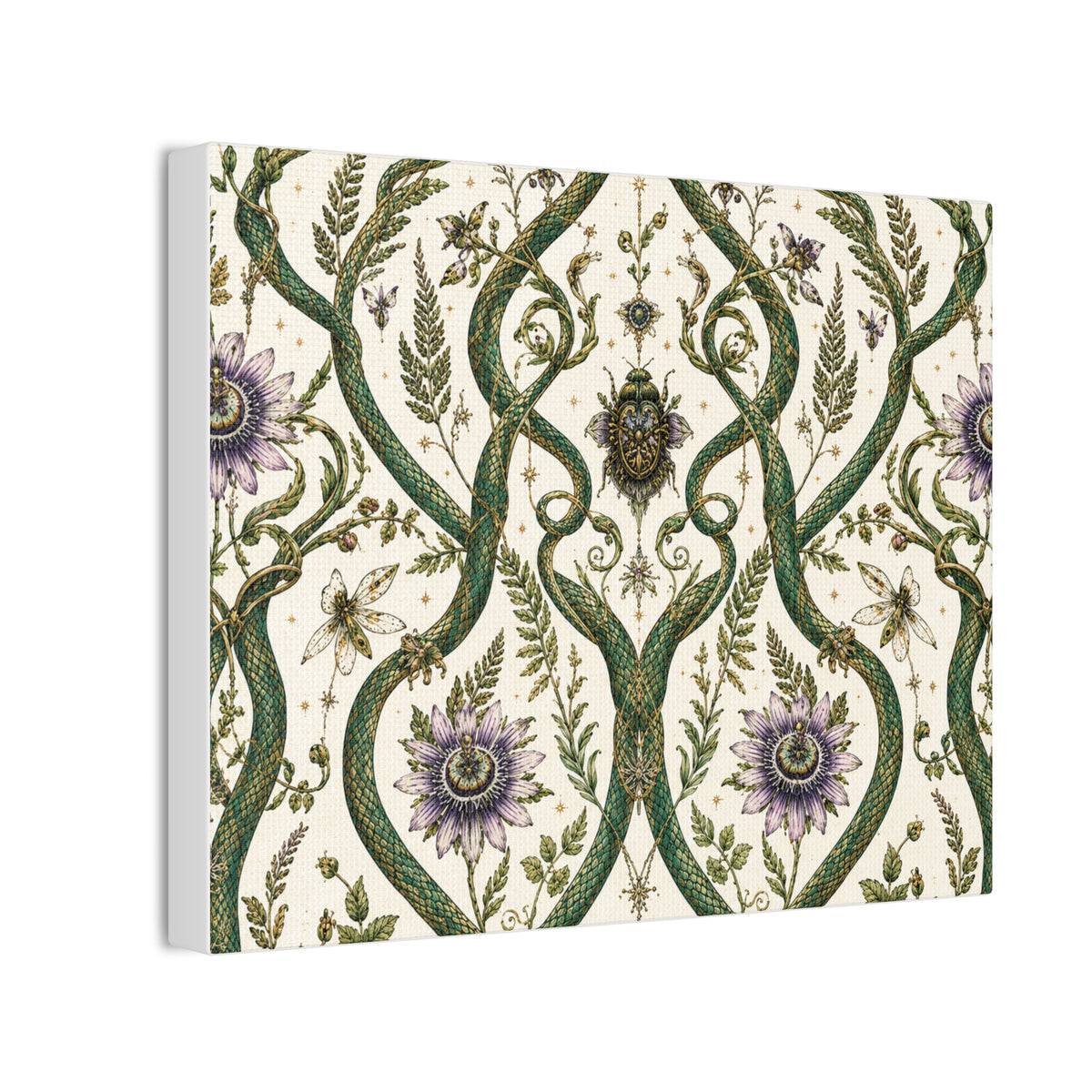 Serpent Conservatory Garden Mist Stretched Canvas