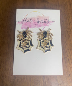 Spider & Web Earrings