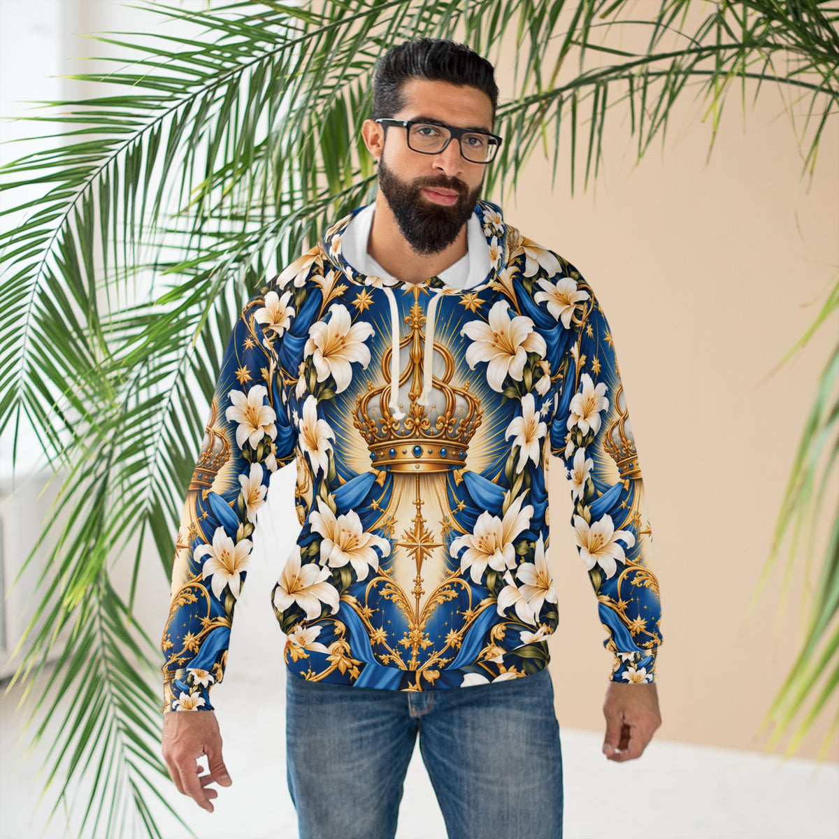 Queen of Heaven Royal Blue Pullover Hoodie