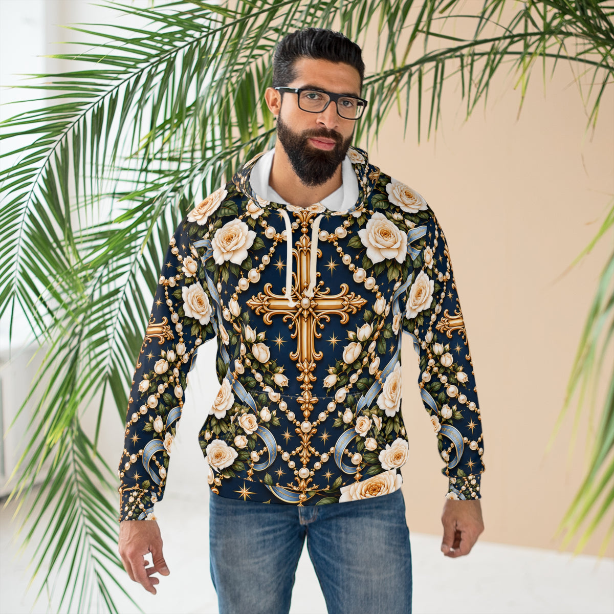 Rosary of Light Sapphire Pullover Hoodie
