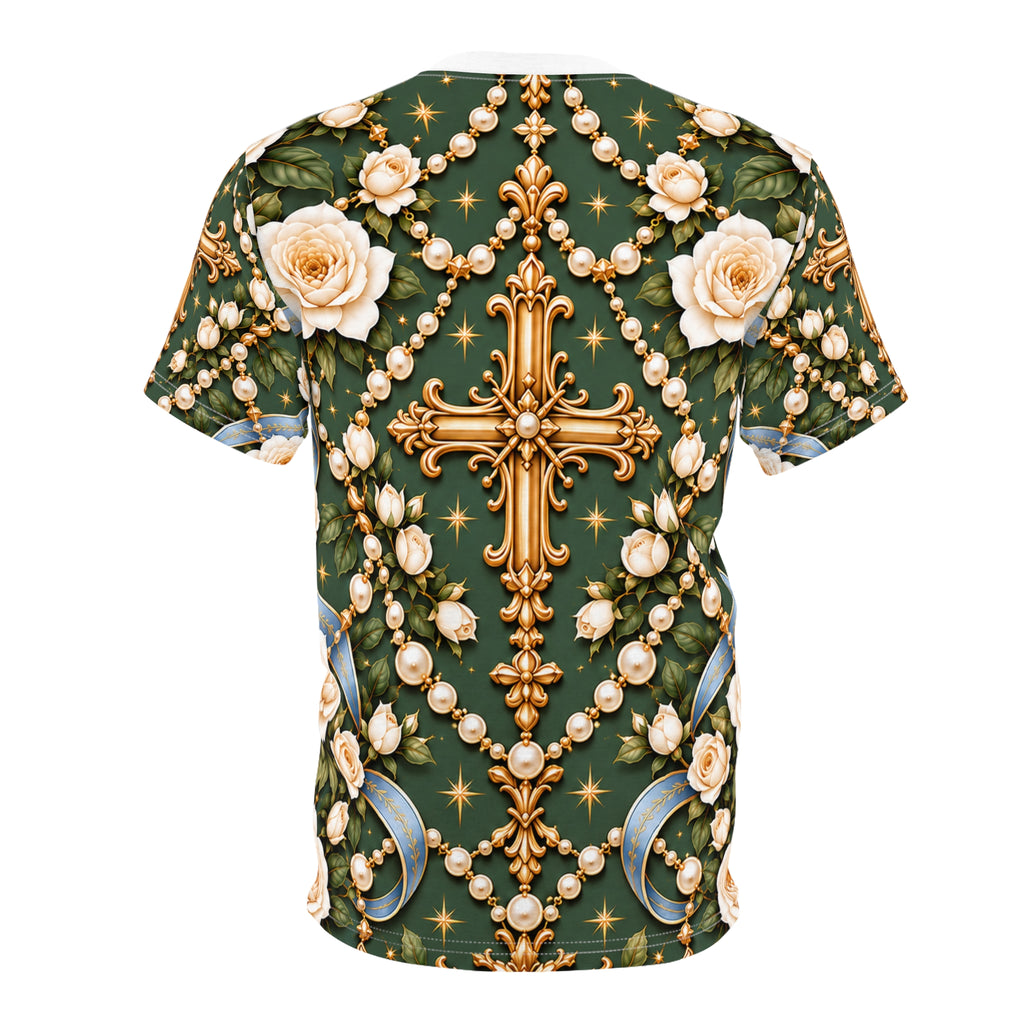 Rosary of Light Sage Blue All-over-print T-Shirt