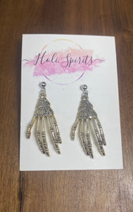 Skeleton Hand Earrings