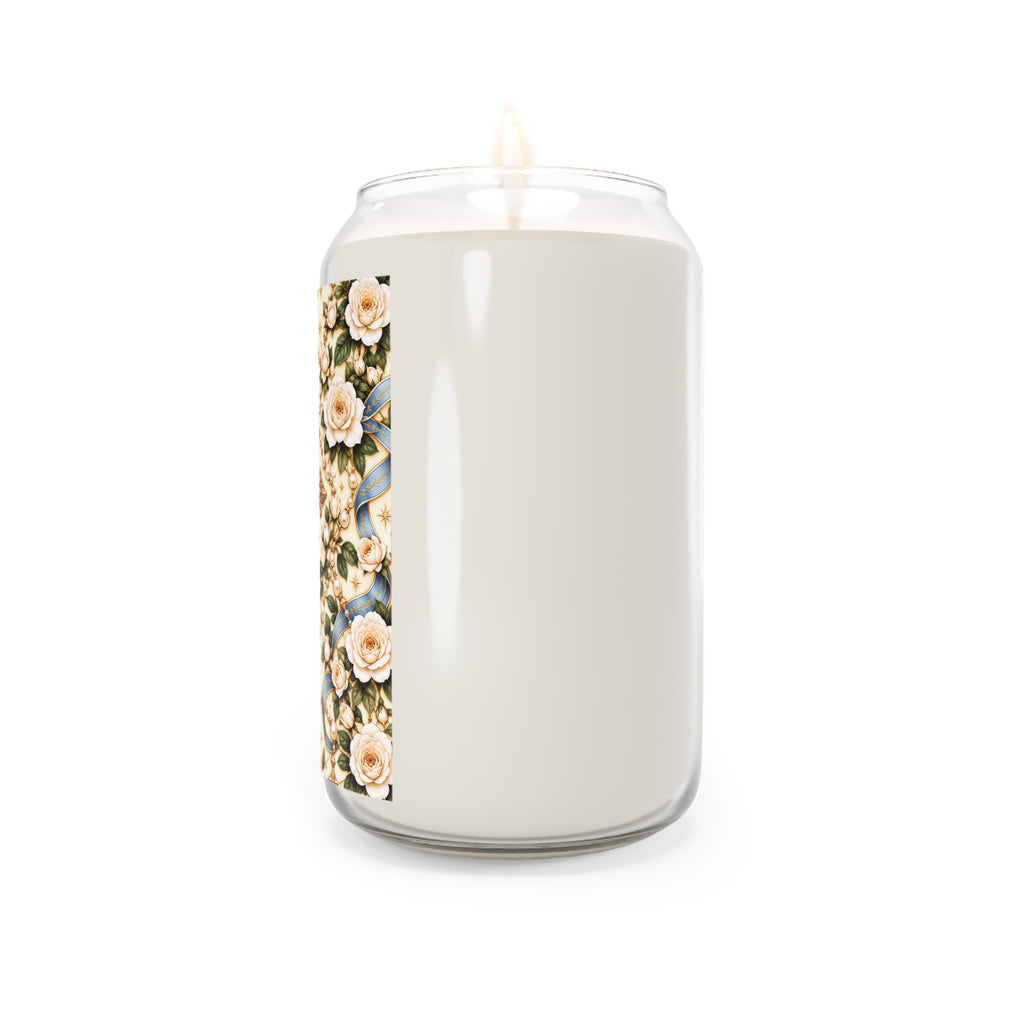 Rosary of Light Ivory Centered Cross Luxe Candle