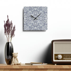 Abstract Geometric Acrylic Wall Clock