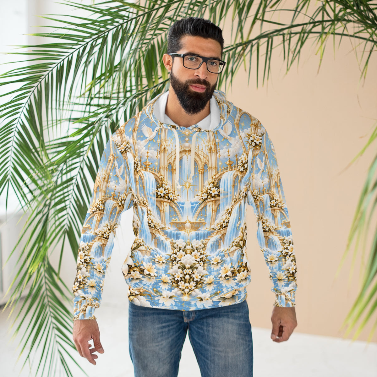 Living Waters Sanctuary Moonstone Ivory Pullover Hoodie