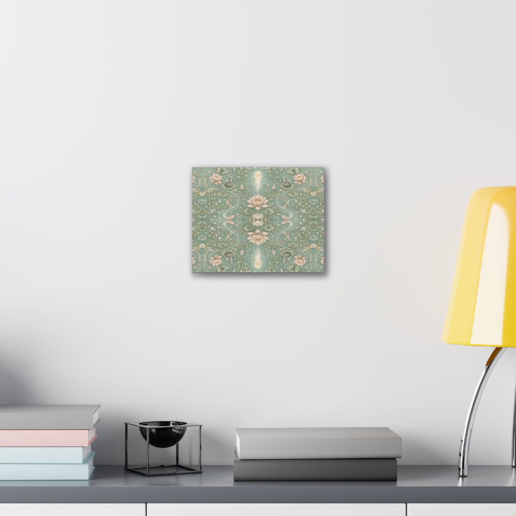 Nymphaea Nocturne Moon Mist Stretched Canvas