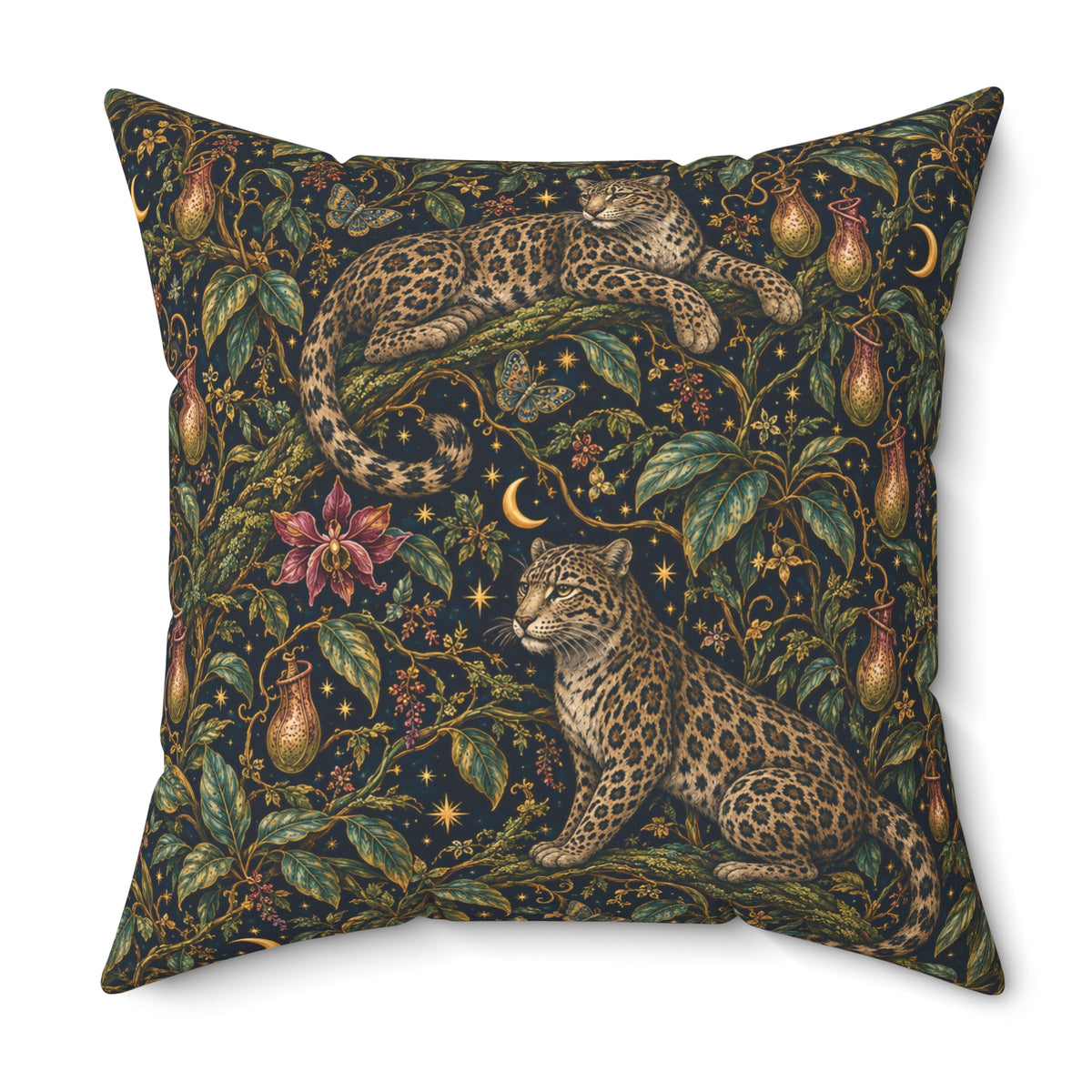 Cloud Leopard Reverie Nocturne Decorative Pillow