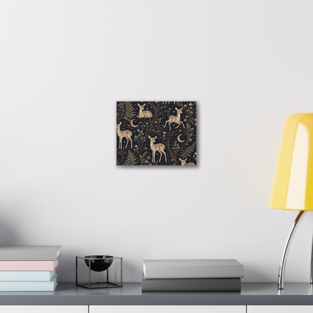 Astral Fawn Nocturne Stretched Canvas