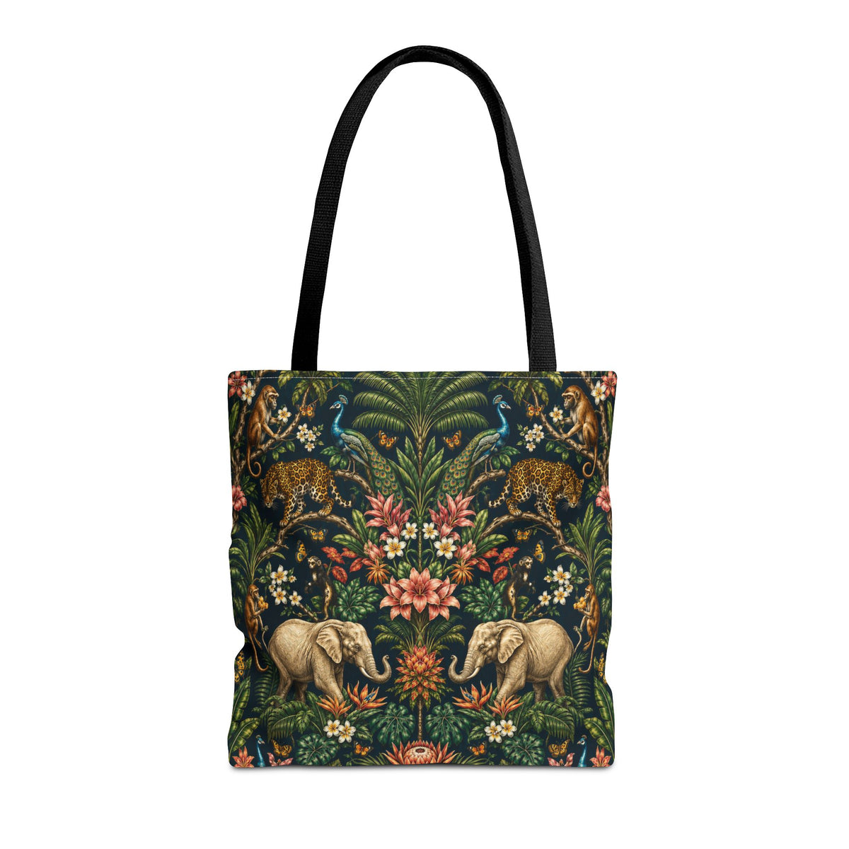 Mystic Jungle Midnight Jungle Tote Bag
