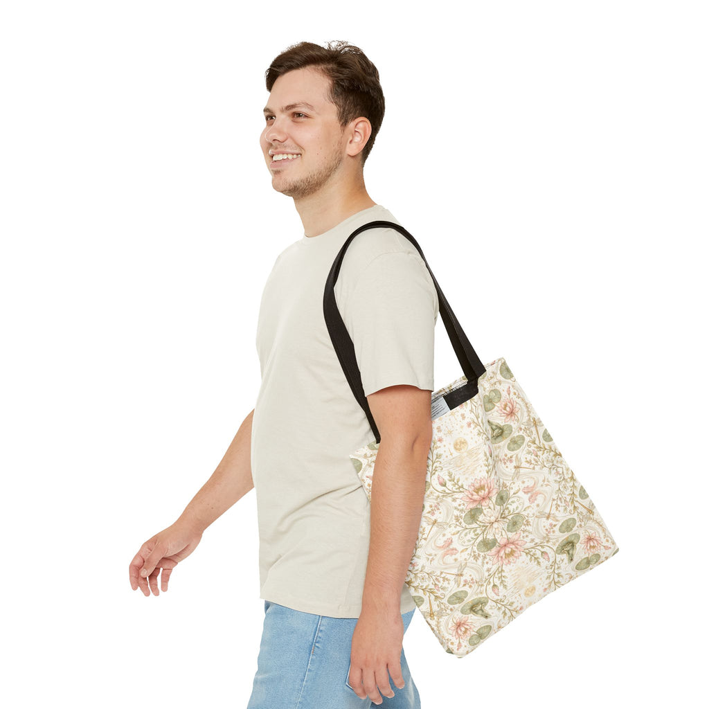 Nymphaea Nocturne Moon Milk Tote Bag