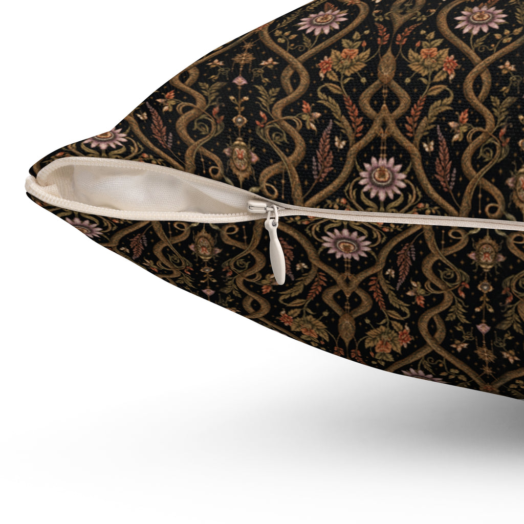 Serpent Conservatory Bronze Nocturne Decorative Pillow