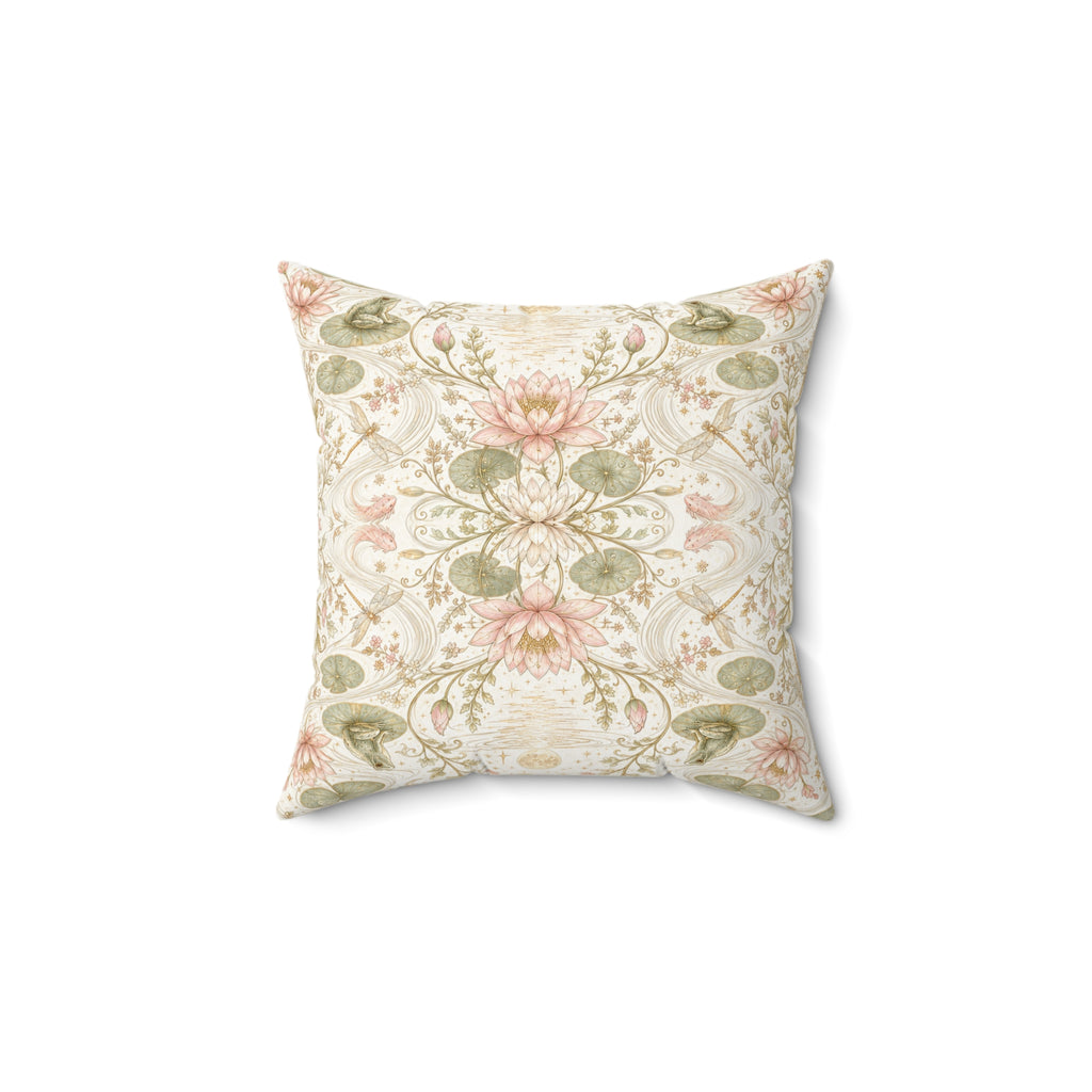 Nymphaea Nocturne Moon Milk Decorative Pillow