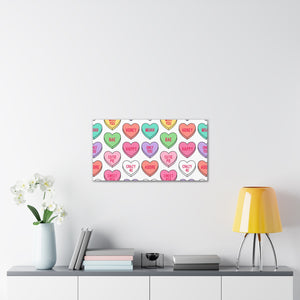 Candy Heart Stretched Canvas