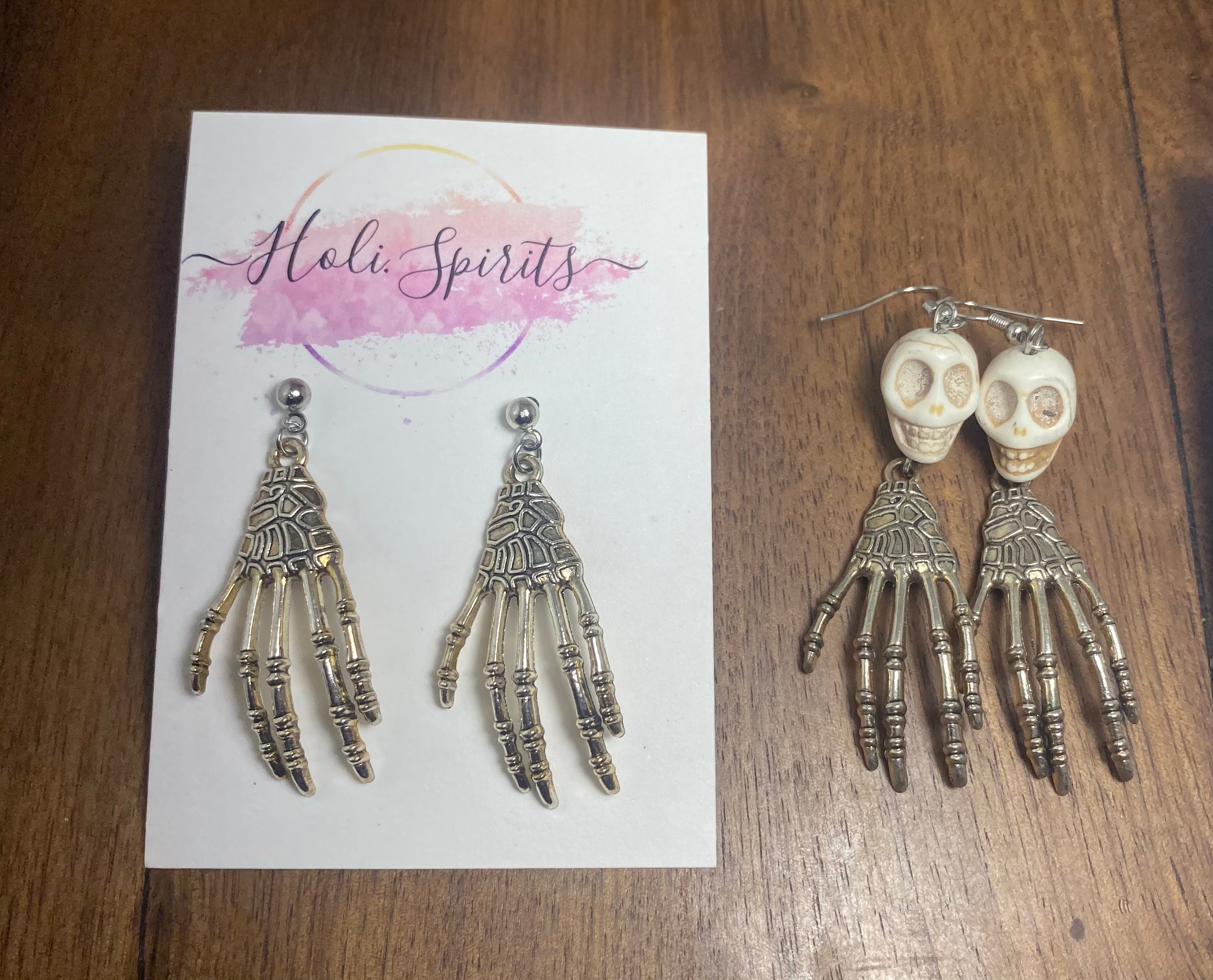 Skeleton Hand Earrings