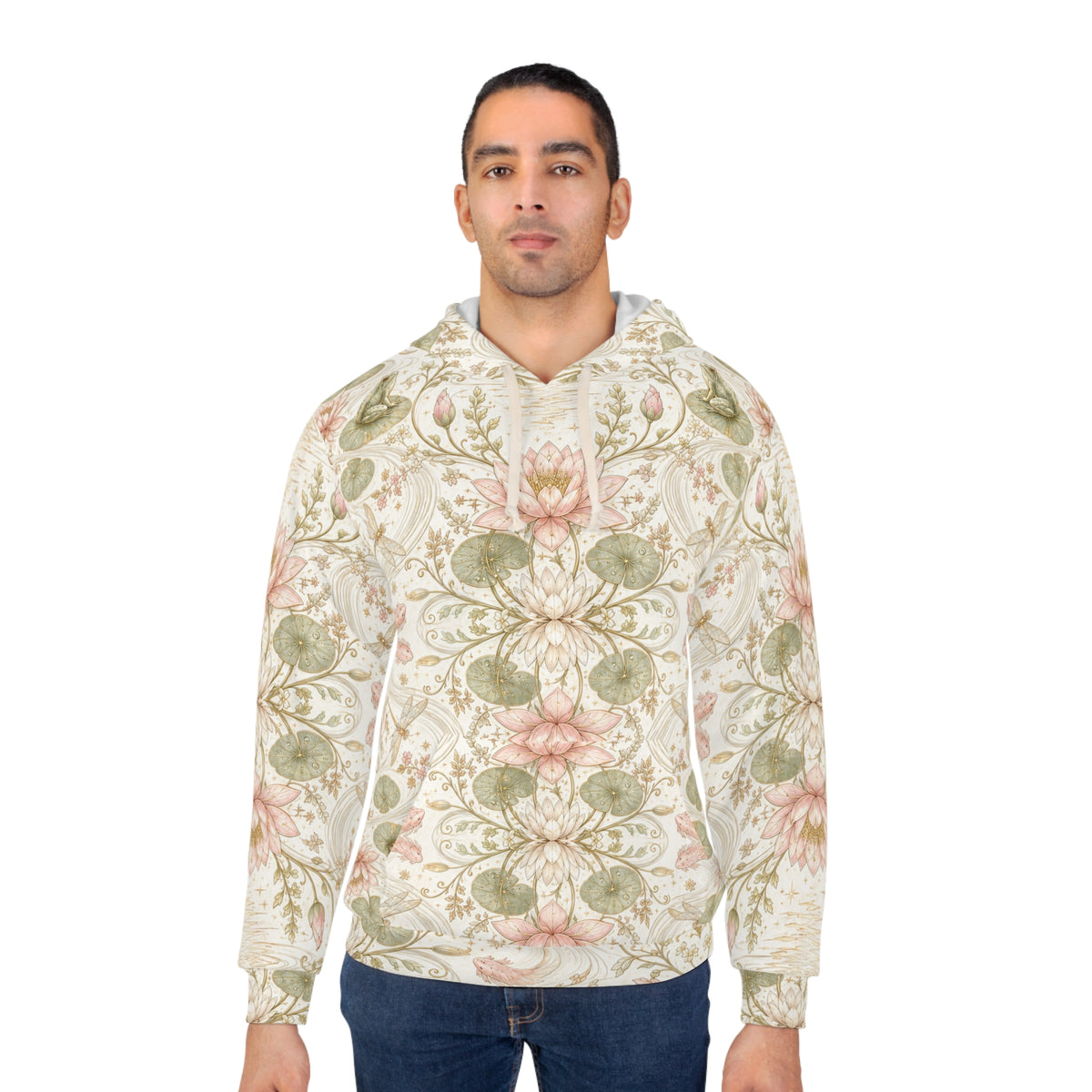 Nymphaea Nocturne Moon Milk Pullover Hoodie