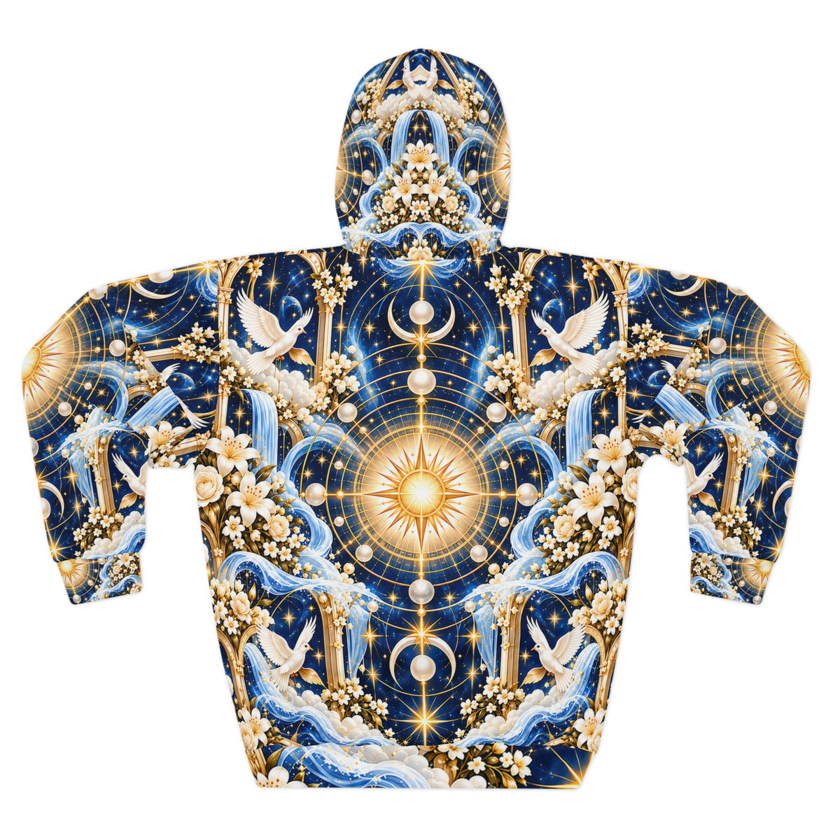 Cosmic Glory Celestial Blue Pullover Hoodie