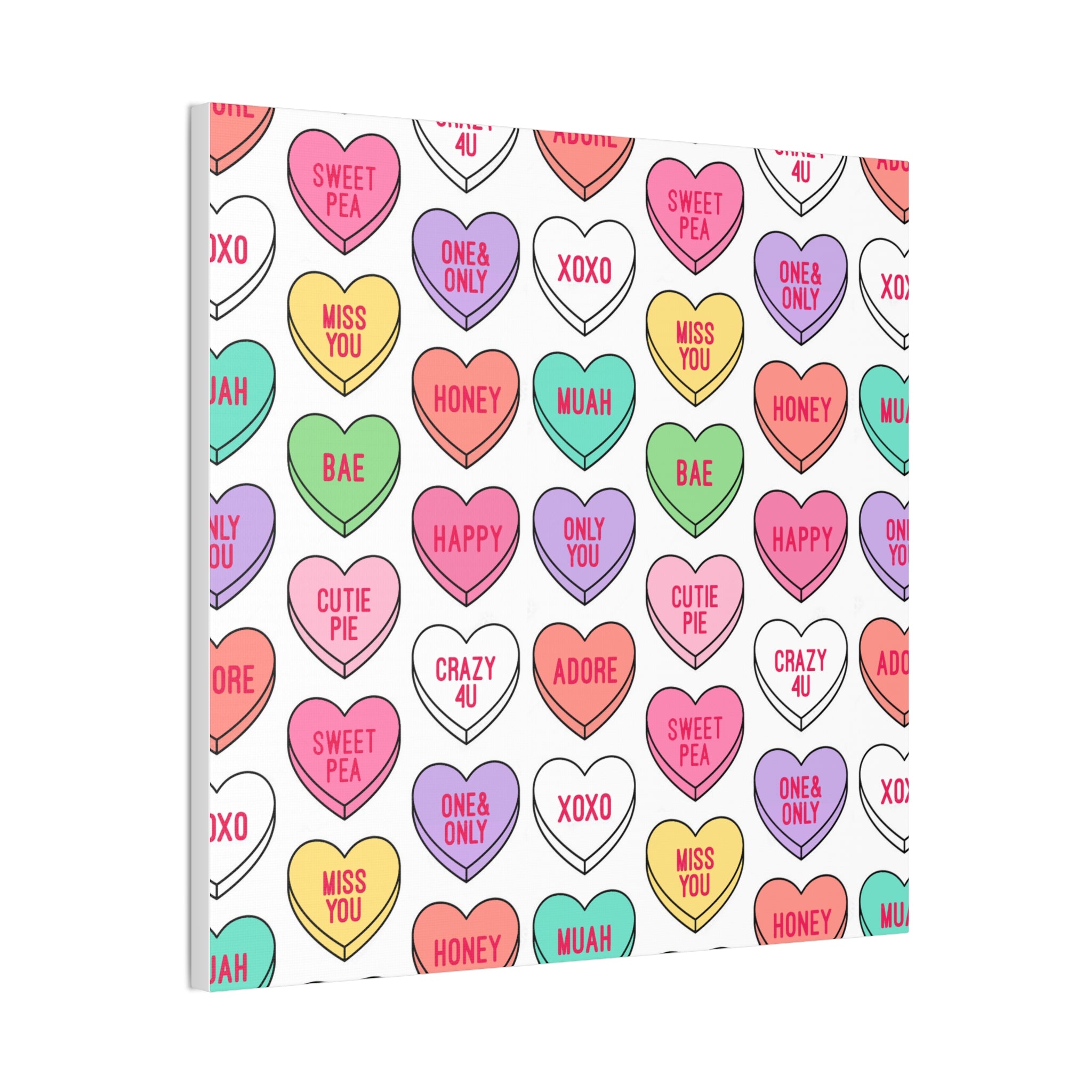 Candy Heart Stretched Canvas