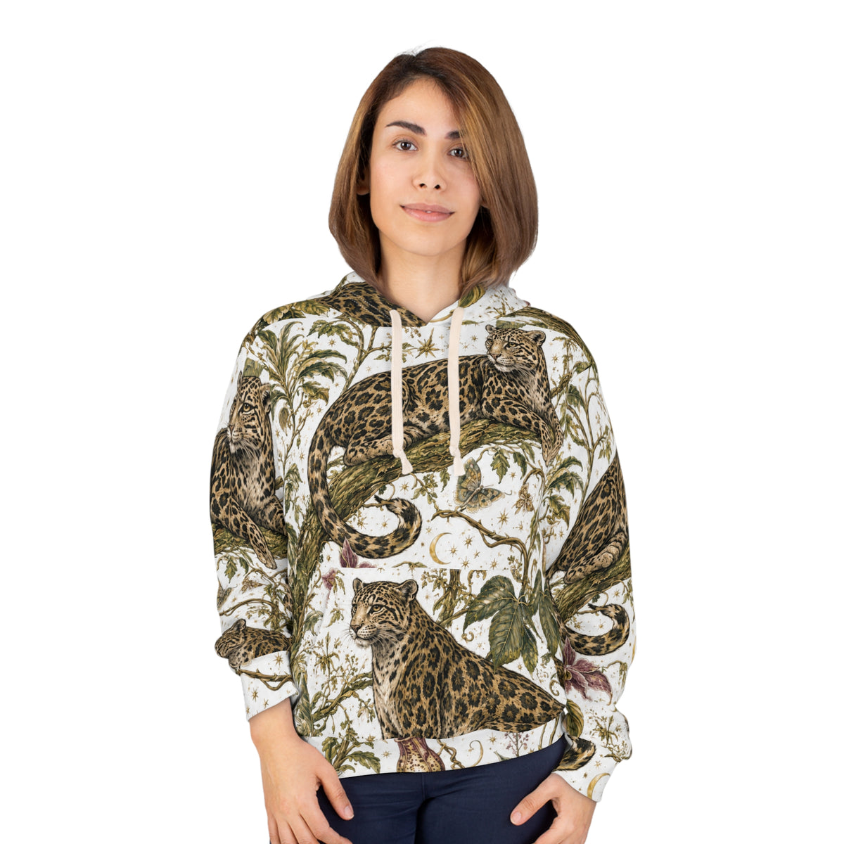 Cloud Leopard Reverie Moon Milk Pullover Hoodie