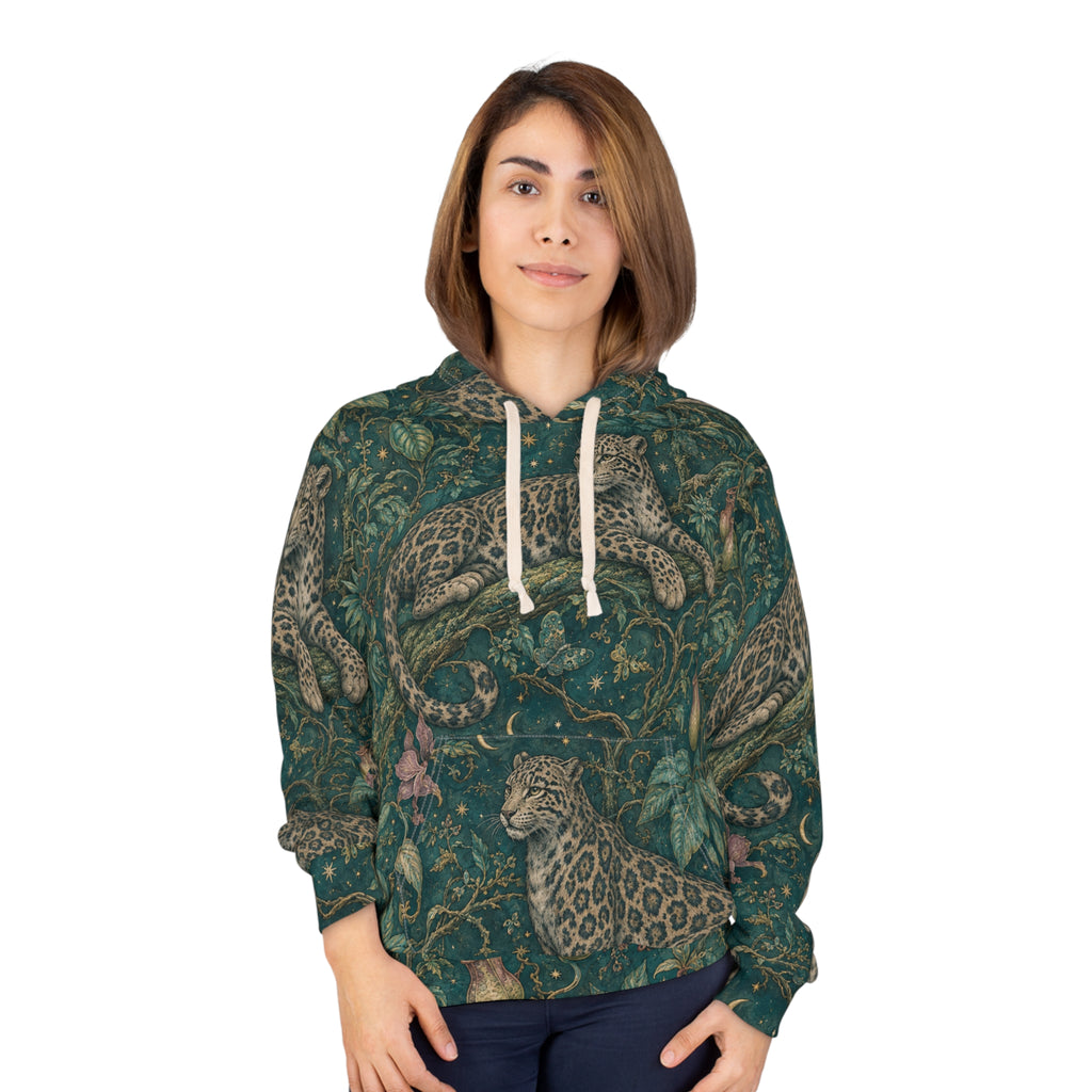 Cloud Leopard Reverie Verdigris Pullover Hoodie