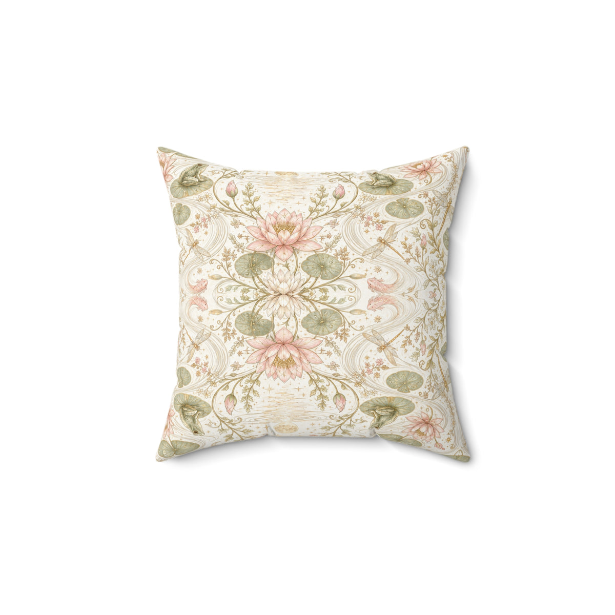 Nymphaea Nocturne Moon Milk Decorative Pillow