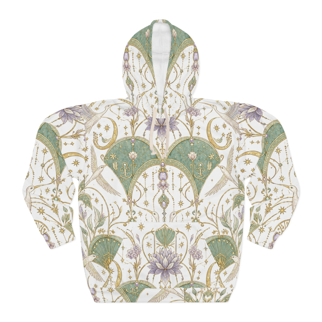 Celestial Aviary Moon Milk Pullover Hoodie