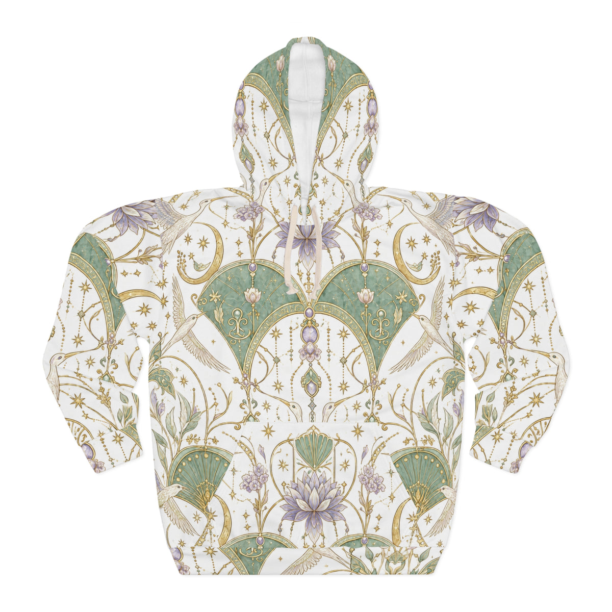 Celestial Aviary Moon Milk Pullover Hoodie