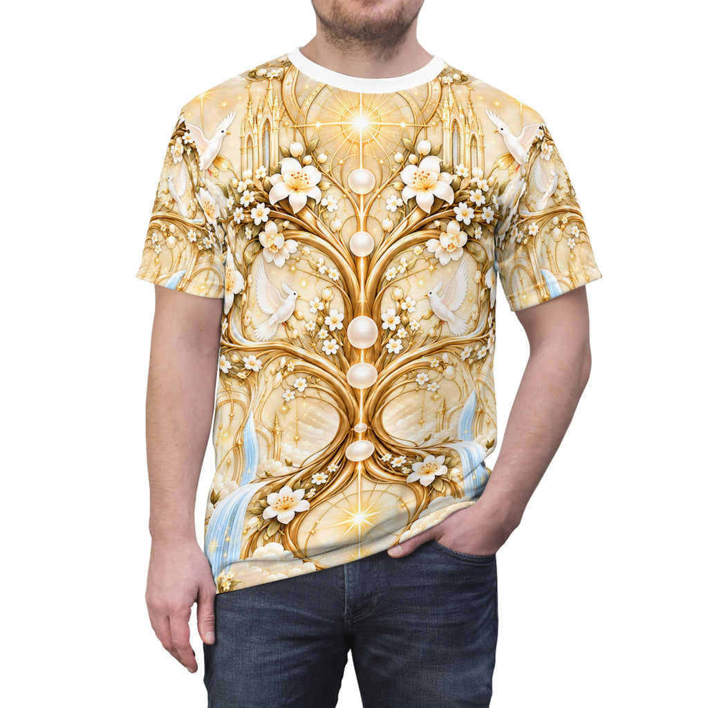 Tree of Heaven Alabaster Gold All-over-print T-Shirt