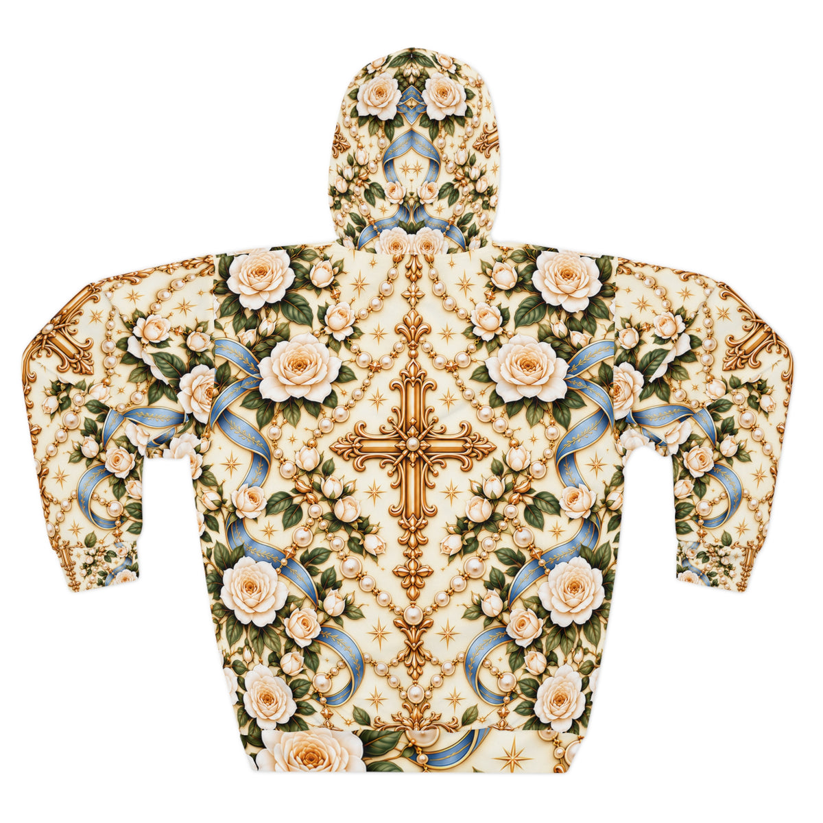 Rosary of Light Ivory Pullover Hoodie