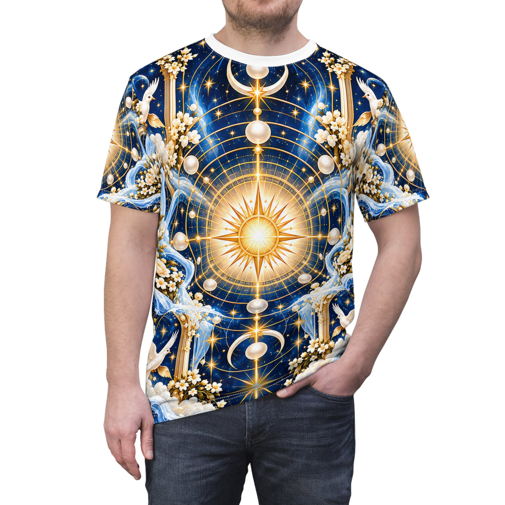 Cosmic Glory Celestial Blue All-over-print T-Shirt