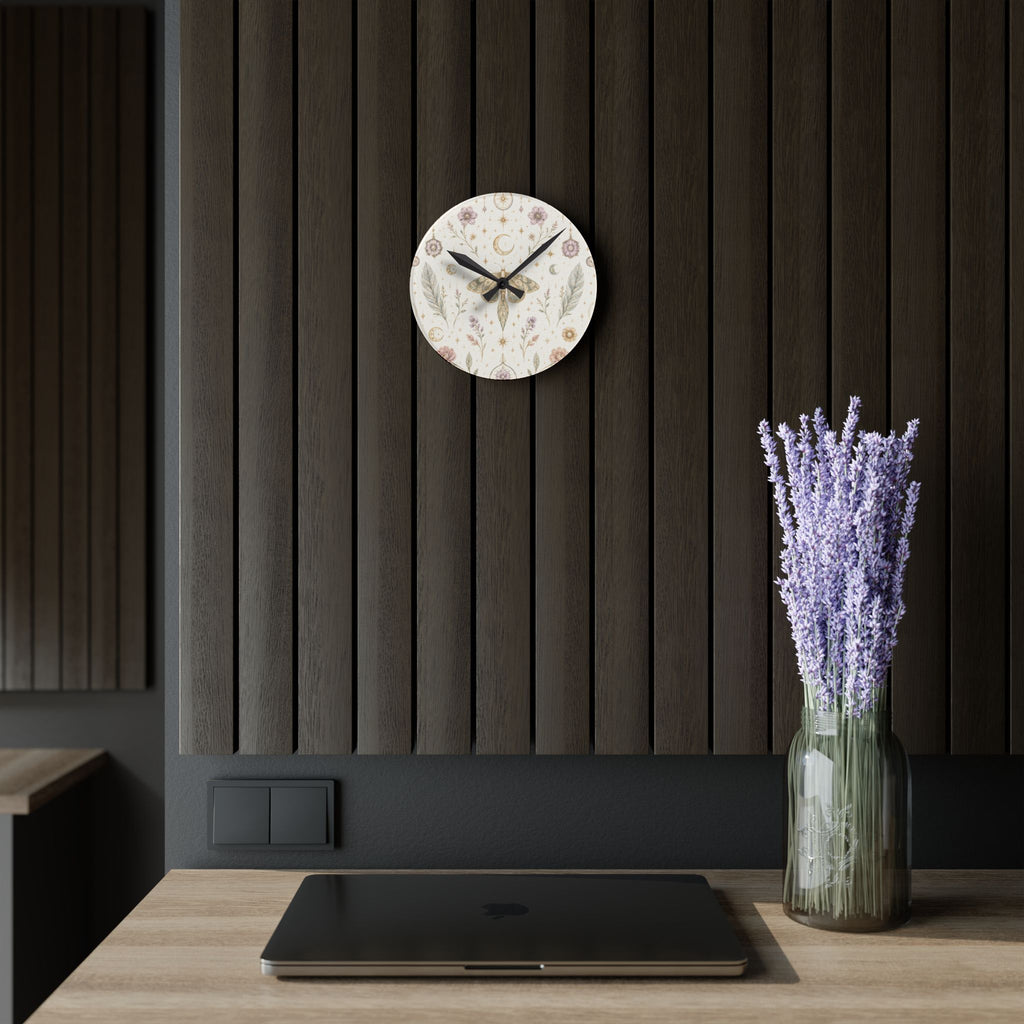 Talisman Moonlight Moon Milk Acrylic Wall Clock