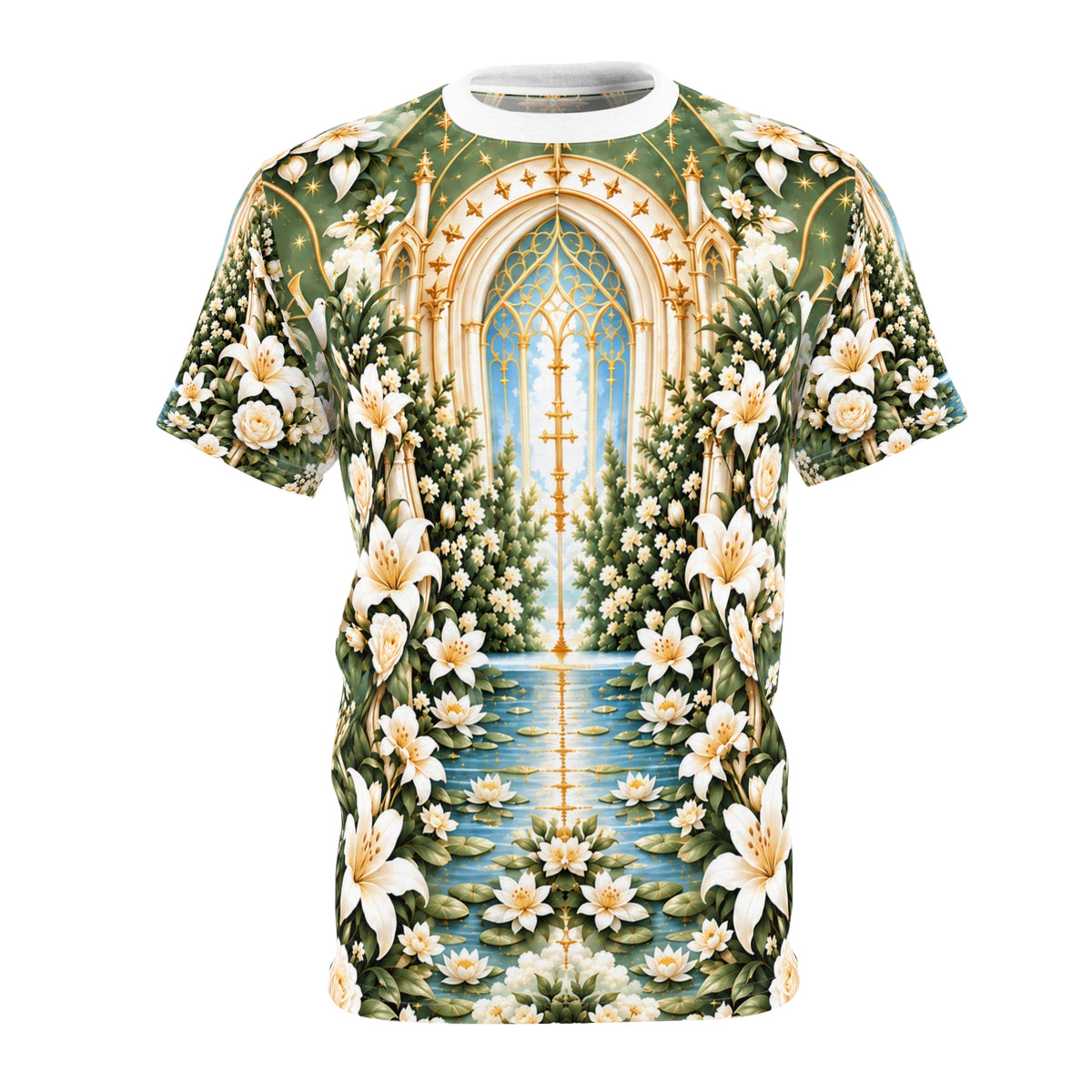Immaculate Garden Sage Green All-over-print T-Shirt