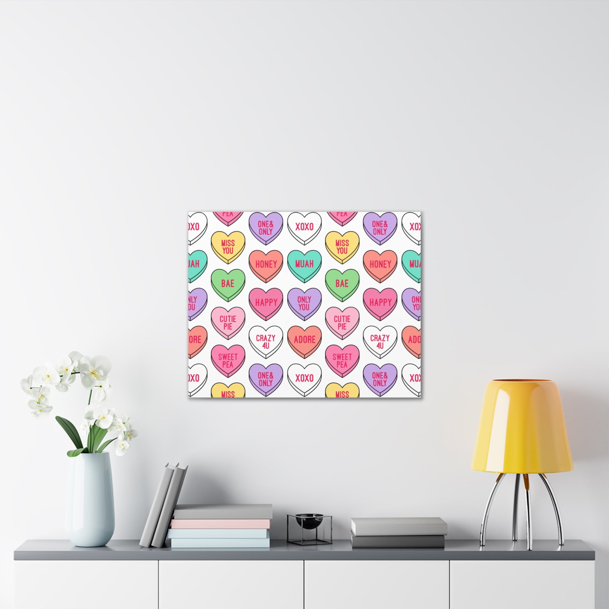 Candy Heart Stretched Canvas