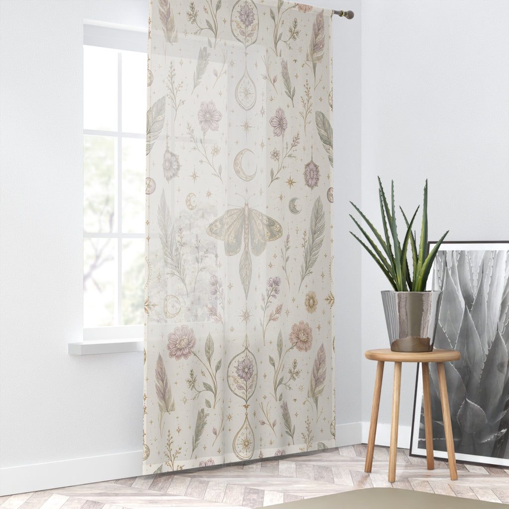 Talisman Moonlight Moon Milk Window Curtain