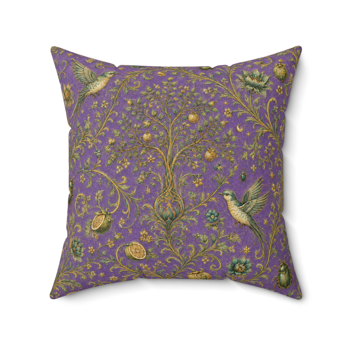Sacred Canopy Amethyst Decorative Pillow