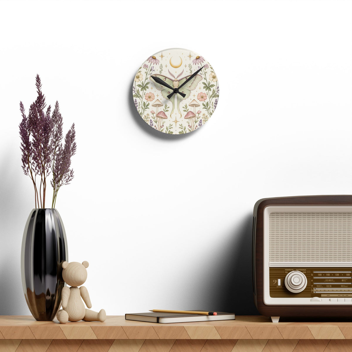 Luna Apothecary Moon Milk Acrylic Wall Clock