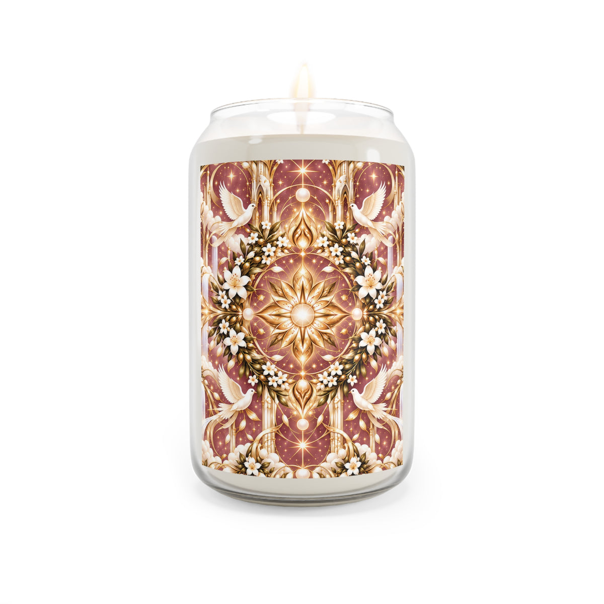 Divine Light Mandala Rose Dawn Luxe Candle