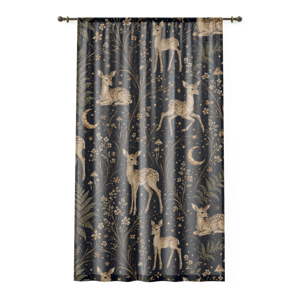 Astral Fawn Nocturne Window Curtain