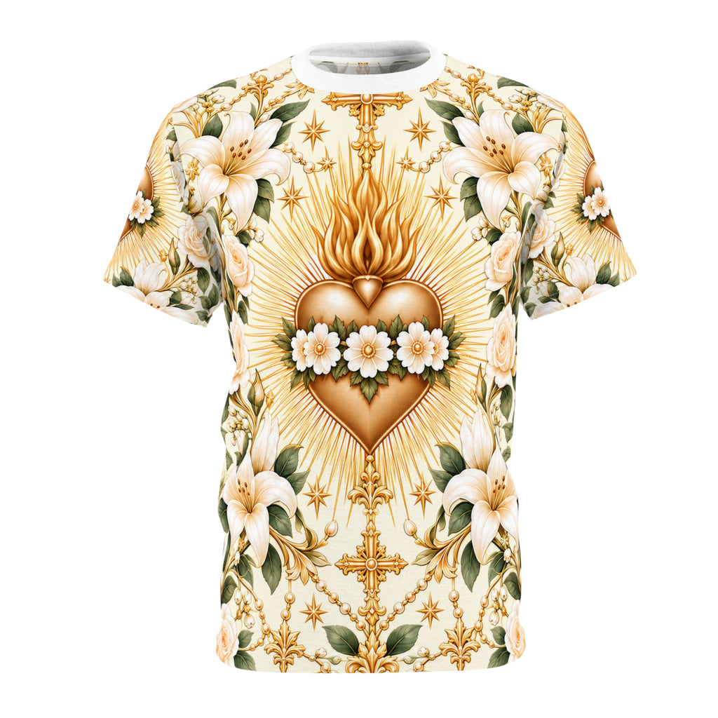 Immaculate Heart Ivory All-over-print T-Shirt