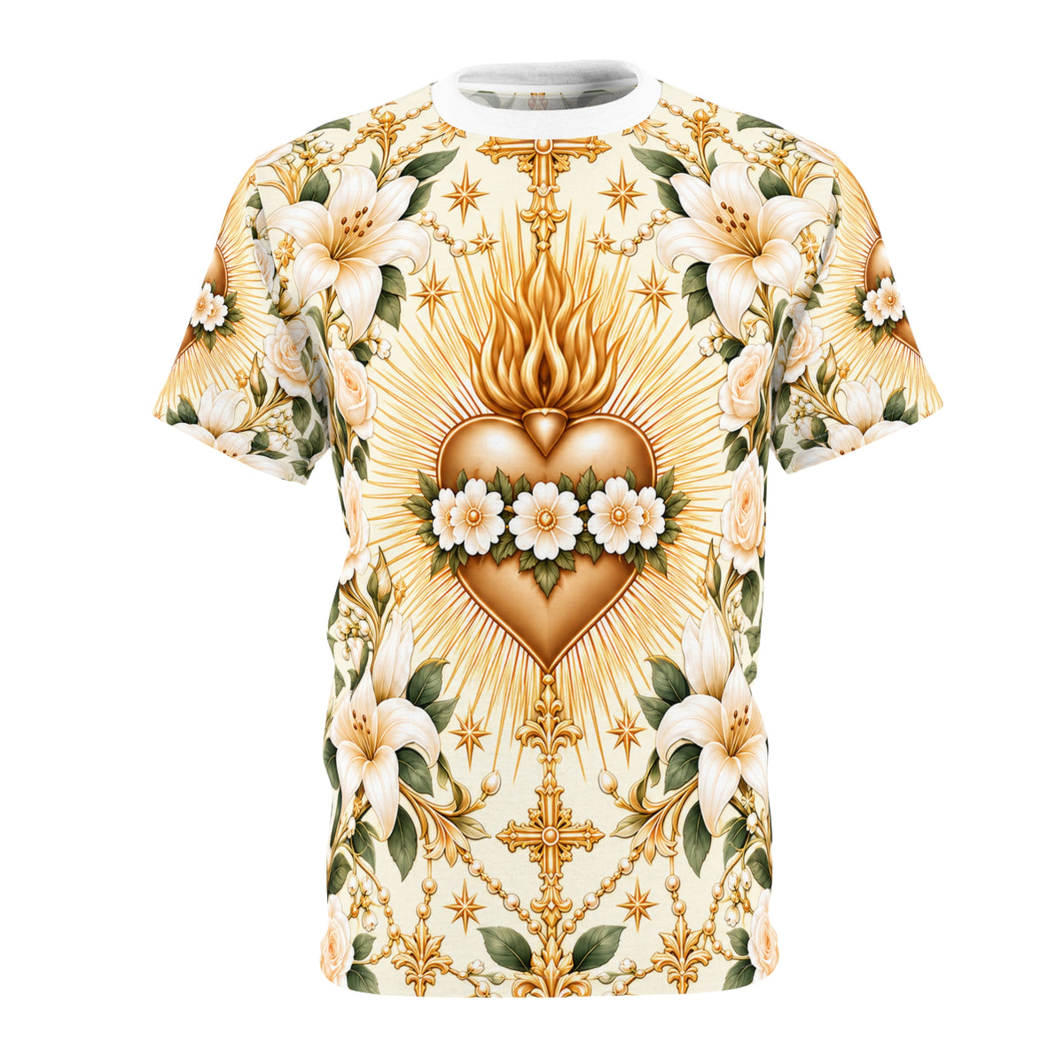 Immaculate Heart Ivory All-over-print T-Shirt