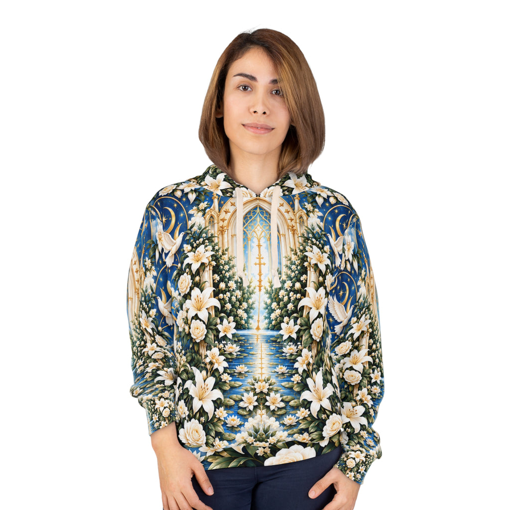 Immaculate Garden Marian Blue Pullover Hoodie