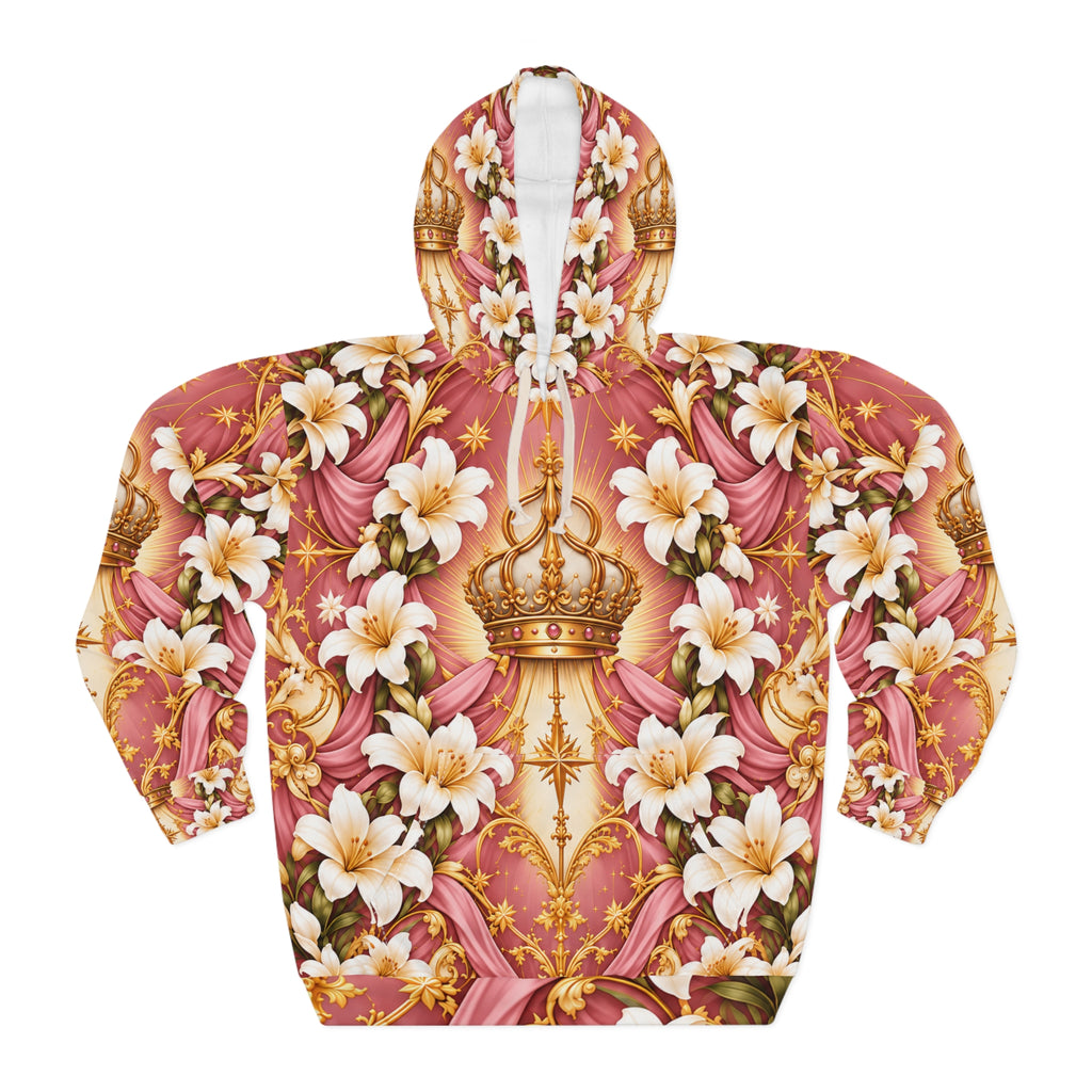 Queen of Heaven Dusty Rose Pullover Hoodie